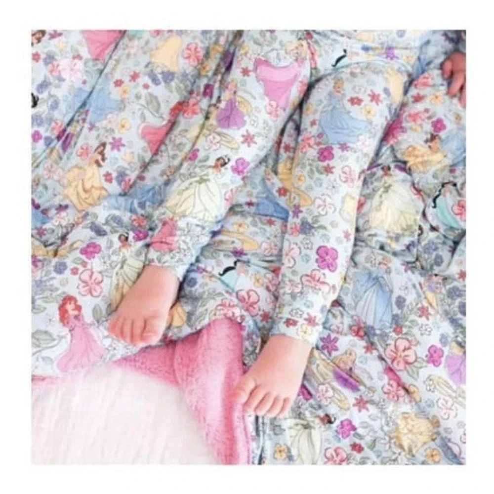 Posh Peanut OG  Disney Princess Luxe Plush Patoo Blanket NWT New